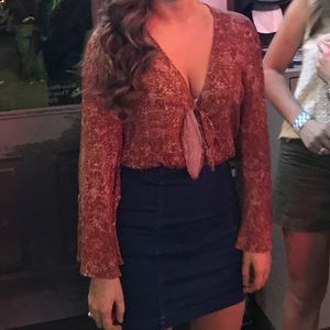 Rust orange bodysuit